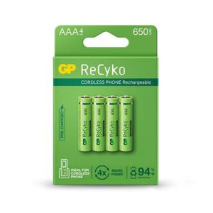 باتری شارژی نیم قلم تلفنی جی پی Recyko phone
